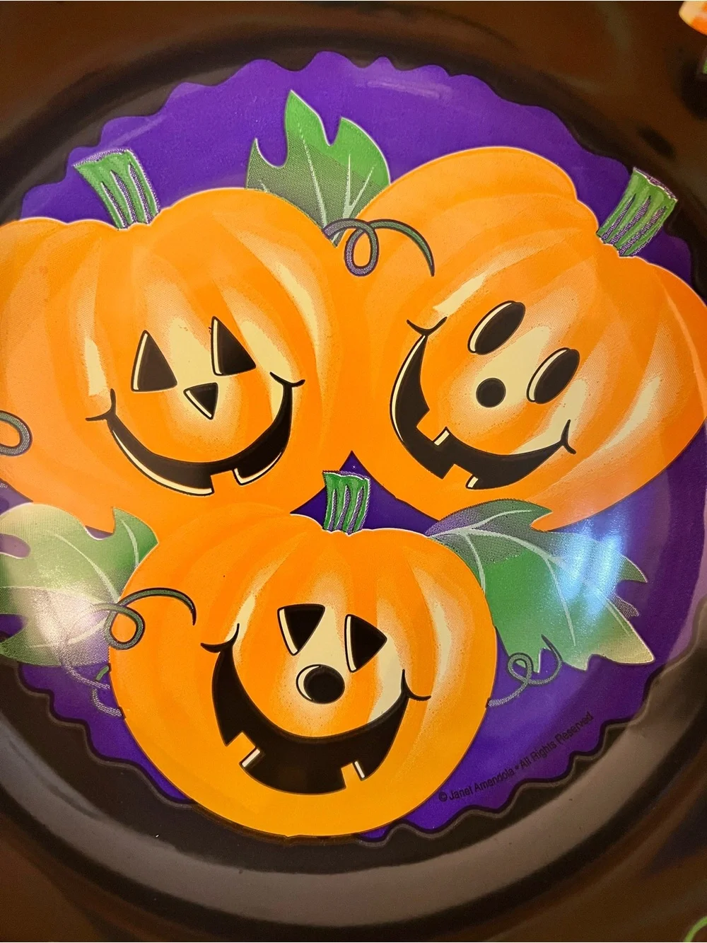 Two Halloween Pumpkin candy corn bowls